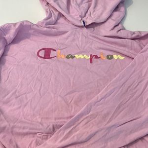 Light magenta champion hoodie Size 2XL
